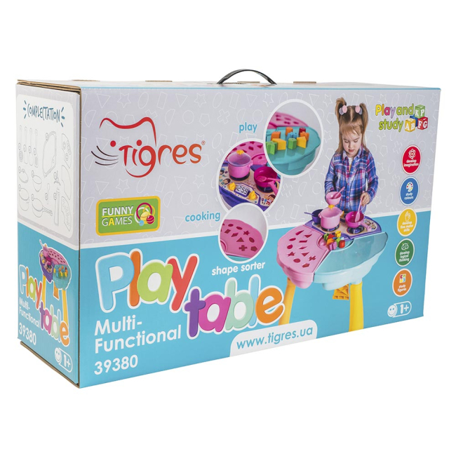 Розвивальні іграшки - Набiр Tigres Багатофункціональний ігровий столик (39380)#5