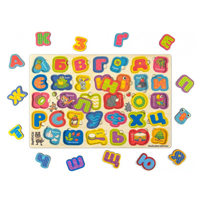 Розвивальні іграшки - Пазл-вкладиш Quokka Українська абетка (QUOKA051UA)#2