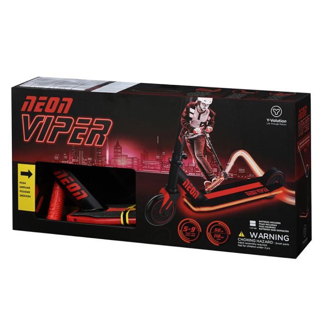 Самокаты - Самокат Neon Viper красный (N100819)#3