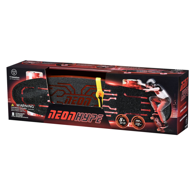 Скейтборды - Скейт Neon Hype красный (N100788)#4