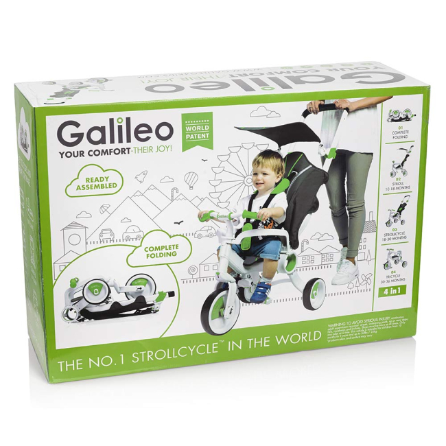 Велосипеды - Велосипед Galileo Strollcycle зелёный (G-1001-G)#5