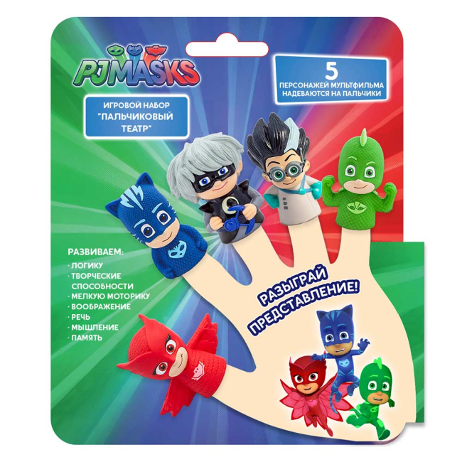 Фігурки персонажів - Пальчиковий театр Перо PJ Masks (4820171711484) (119971)#3