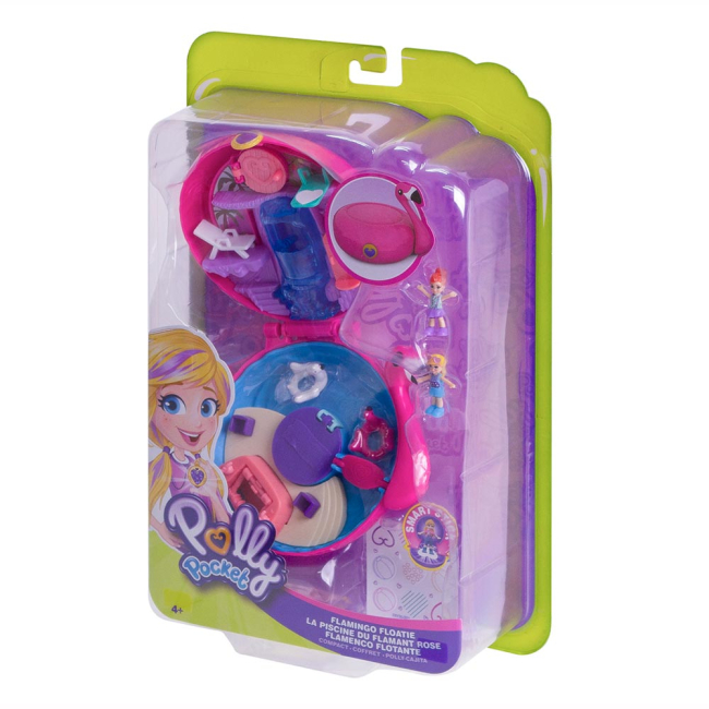 Куклы - Набор Polly Pocket Карманный мир Бассейн фламинго сюрприз (FRY35/FRY38)#3