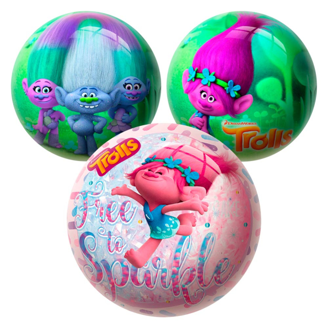 Спортивні активні ігри - М’яч Unice Тролі 15 см (1336)#2