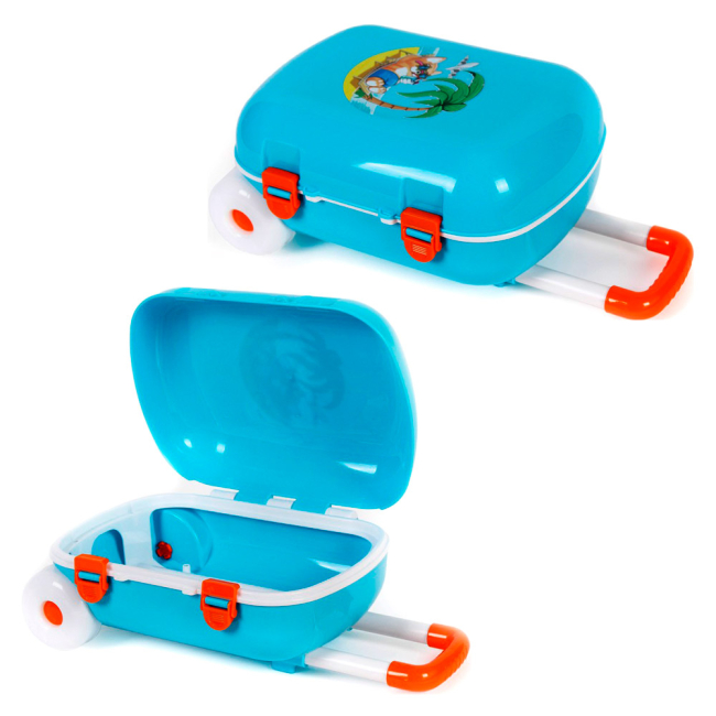 Дитячі валізи - Іграшкова валіза ТехноК Відпочинок у тропіках блакитна (6108)#3
