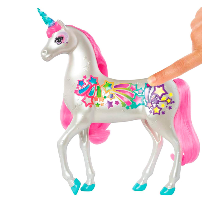 Транспорт и питомцы - Фигурка Barbie Dreamtopia Сияющий Единорог (GFH60)#5