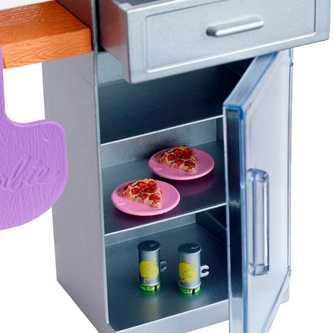 Меблі та будиночки - Ігровий набір Barbie Піч для піци (FXG37/FXG39)#4