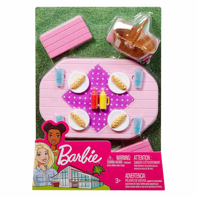 Мебель и домики - Игровой набор Barbie Стол для пикника (FXG37/FXG40)#4
