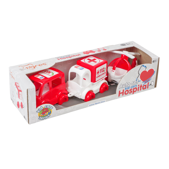 Машинки для малышей - Игровой набор Tigres Kid Cars Скорая помощь (39549)#2