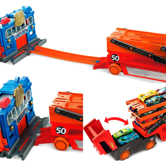 Транспорт и спецтехника - Мега-транспортер Hot Wheels Action (GHR48)#3