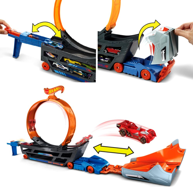 Автотреки - Трек Hot Wheels Track builder Крутые трюки Грузовик (GCK38)#3