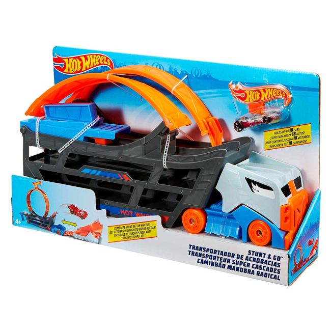 Автотреки - Трек Hot Wheels Track builder Крутые трюки Грузовик (GCK38)#4