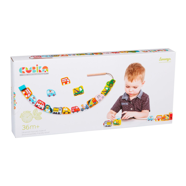 Развивающие игрушки - Шнуровка Cubika Машинки (4823056514316)#2