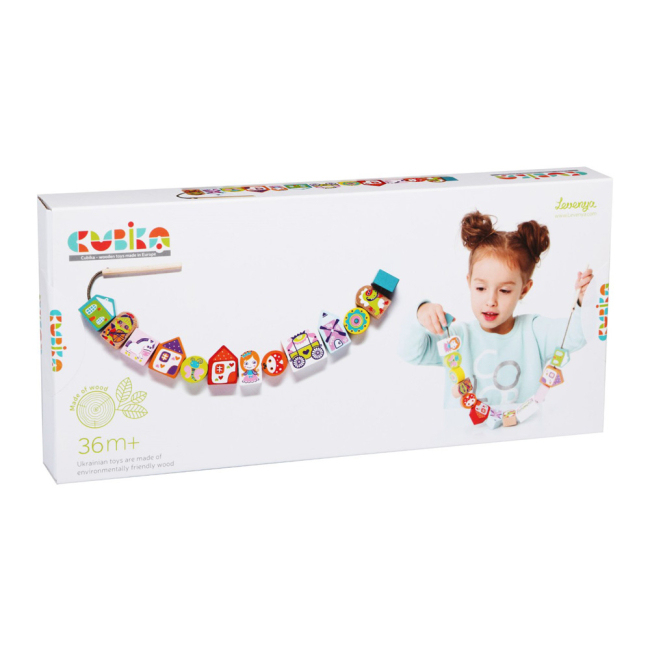 Развивающие игрушки - Игрушка-шнуровка Cubika Сказочная (14309) (4823056514309)#2