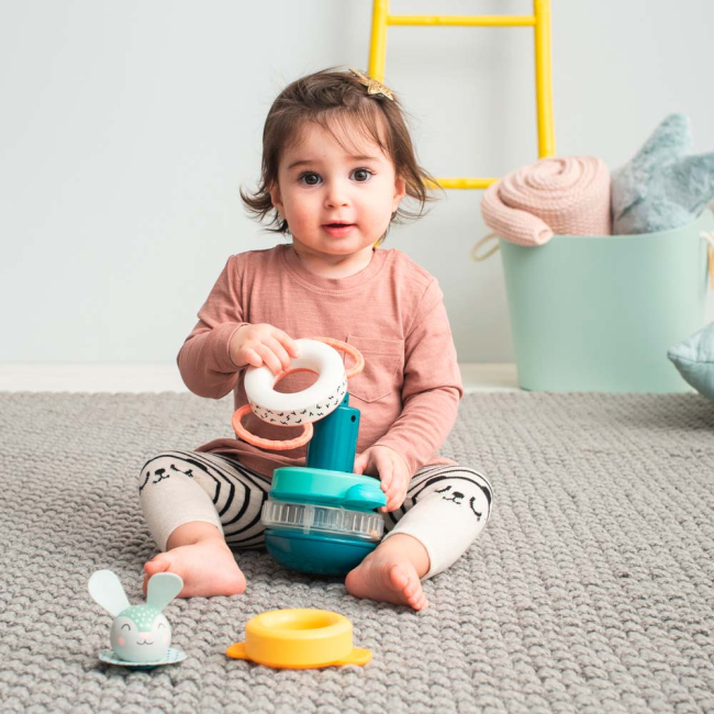 Развивающие игрушки - Пирамидка Taf Toys Северное сияние Кролик (12445)#4