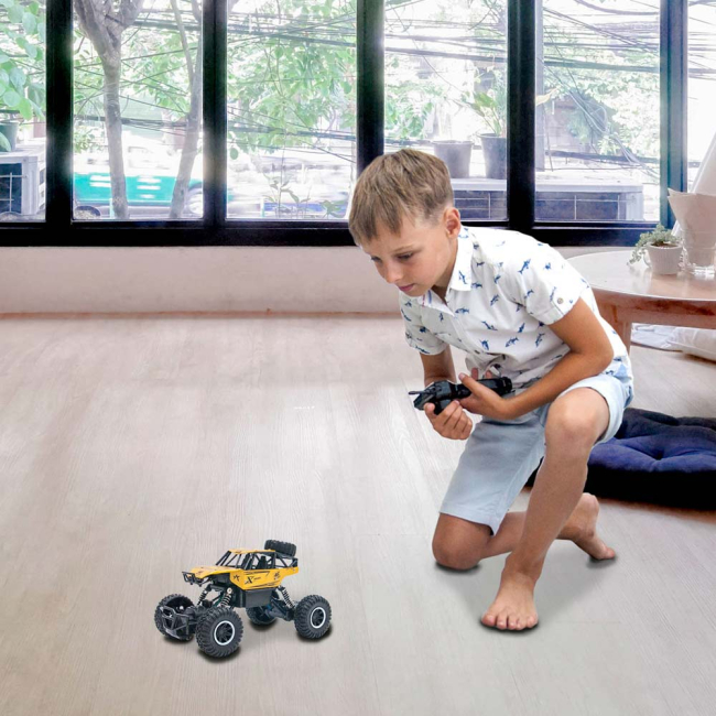 Радиоуправляемые модели - Машинка Sulong Toys Off-road crawler Rock Sport золотая радиоуправляемая (SL-110AG)#5