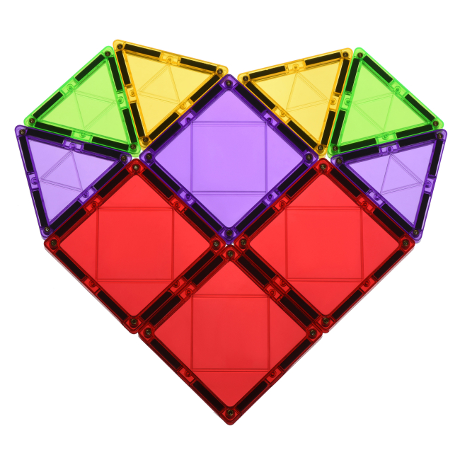 Магнітні конструктори - Конструктор Magplayer Магнітні плитки 70 елементів (MPL-70)#4