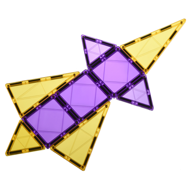 Магнітні конструктори - Конструктор Magplayer Магнітні плитки 70 елементів (MPL-70)#5