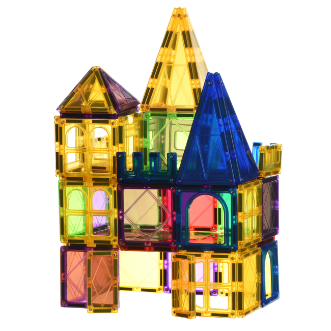 Магнітні конструктори - Конструктор Magplayer Магнітні плитки 70 елементів (MPL-70)#6