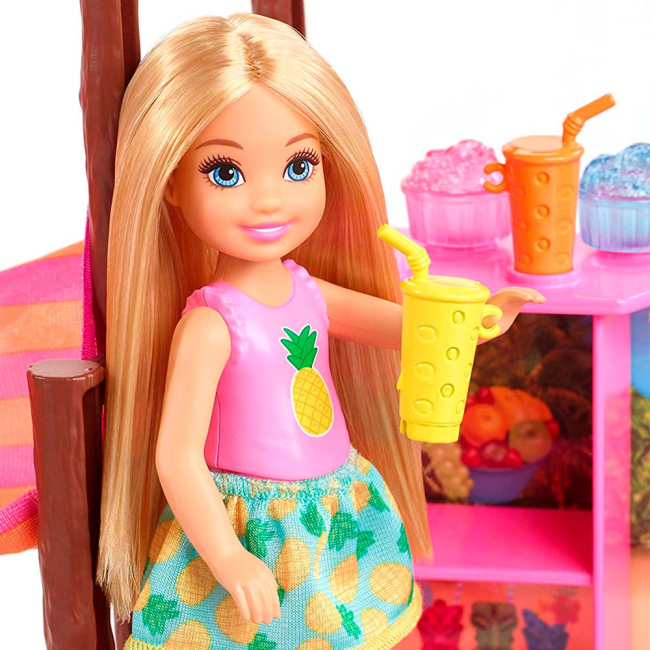Меблі та будиночки - Ігровий набір Barbie Пляжний будиночок Челсі (FWV24)#3