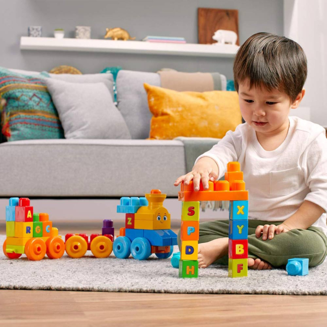 Блокові конструктори - Конструктор Mega Bloks Музичний паровозик (FWK22)#4