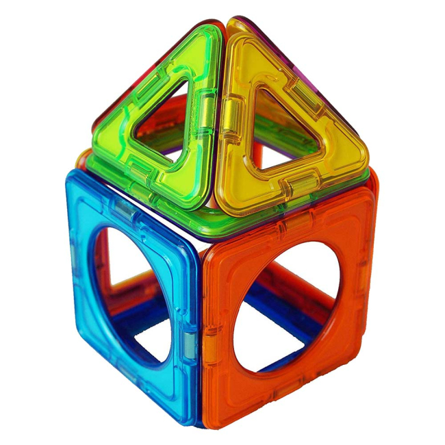 Магнітні конструктори - Магнітний конструктор Magformers Базовий плюс 14 деталей (715013)#2