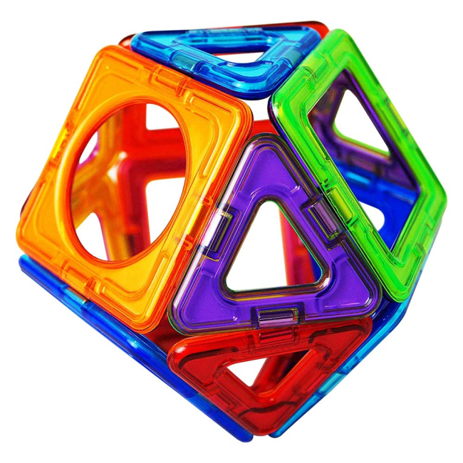 Магнітні конструктори - Магнітний конструктор Magformers Базовий плюс 14 деталей (715013)#4