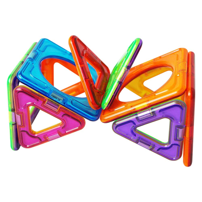 Магнітні конструктори - Магнітний конструктор Magformers Базовий плюс 14 деталей (715013)#5