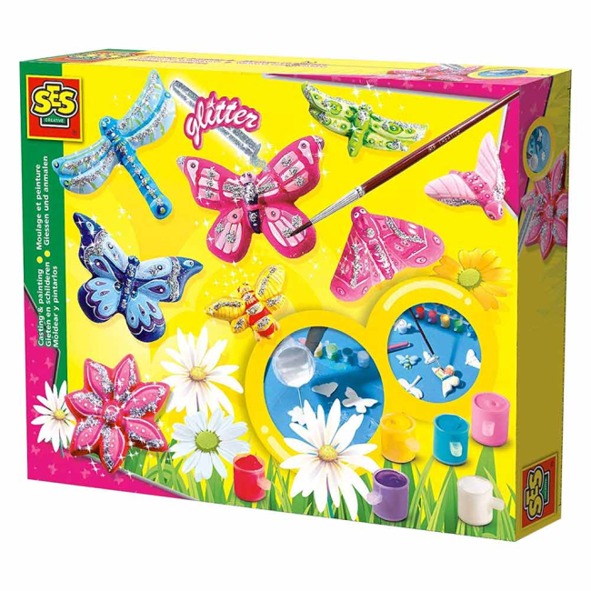 Наборы для лепки - Набор для творчества Ses Creative Glitter Красивая лужайка (01131S)#3