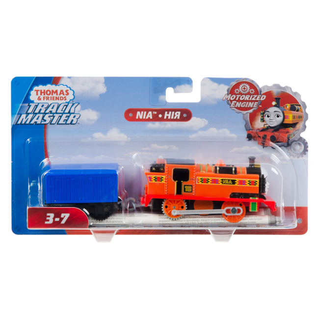 Железные дороги и поезда - Паровозик Thomas and Friends Track master Ниа с вагоном моторизованный (BMK87/FXX47)#4