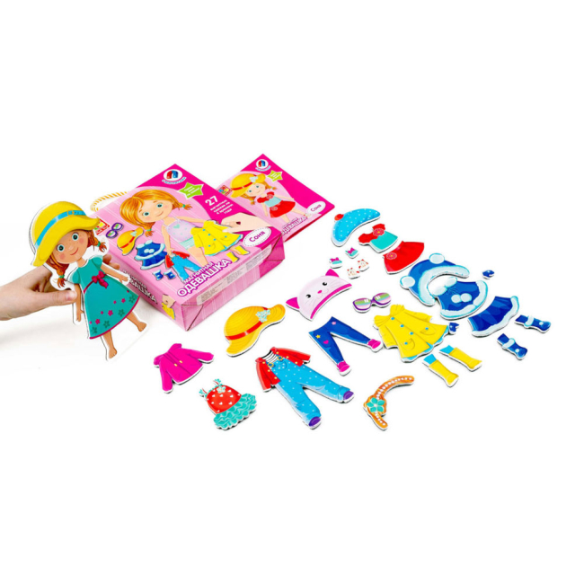 Настольные игры - Набор Vladi Toys Магнитная одевашка Соня на украинском (VT3702-07)#2