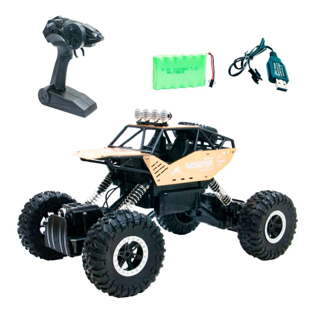 Радиоуправляемые модели - Машинка Sulong Toys Off road crawler Force на радиоуправлении 1:14 золотистая (SL-122RHG)#2