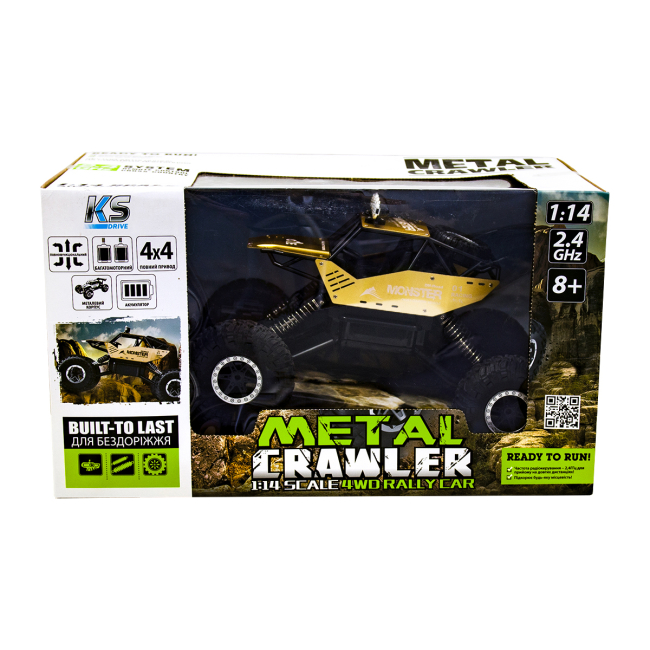 Радиоуправляемые модели - Машинка Sulong Toys Off road crawler Force на радиоуправлении 1:14 золотистая (SL-122RHG)#3