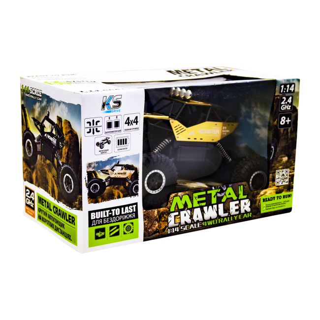 Радиоуправляемые модели - Машинка Sulong Toys Off road crawler Force на радиоуправлении 1:14 золотистая (SL-122RHG)#5