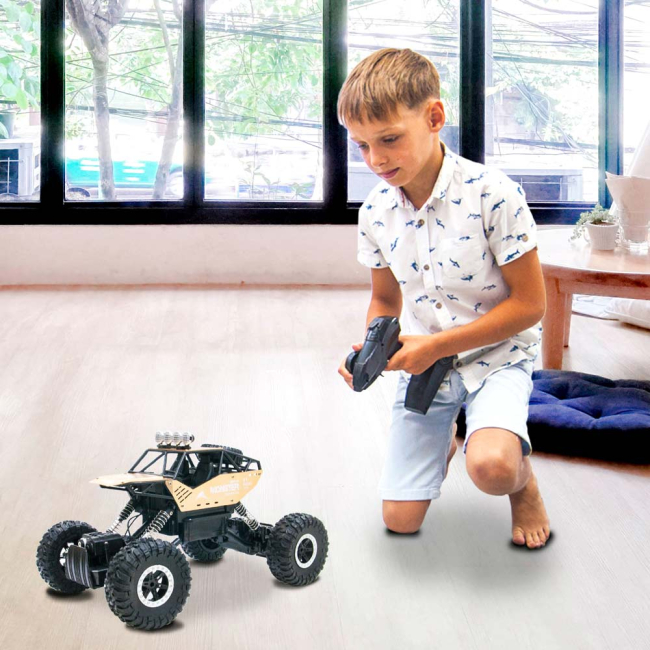 Радиоуправляемые модели - Машинка Sulong Toys Off road crawler Force на радиоуправлении 1:14 золотистая (SL-122RHG)#6