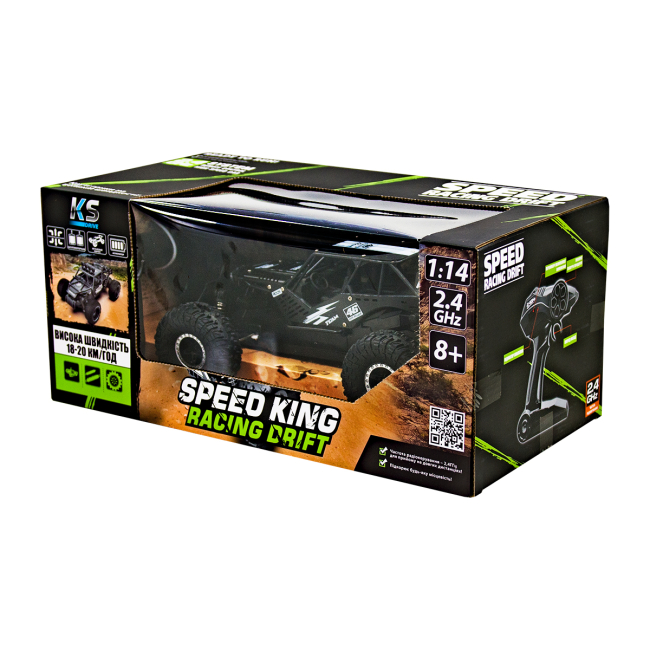 Радиоуправляемые модели - Машинка Sulong Toys Off road crawler Speed king на радиоуправлении 1:14 черный металлик (SL-153RHMBl)#3