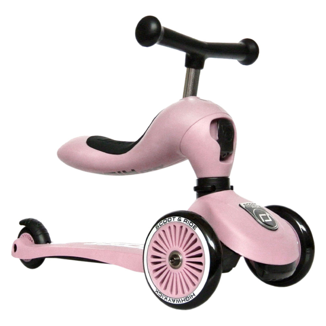 Самокаты - Самокат-беговел Scoot&Ride Highwaykick 1 розовый (SR-160629-ROSE)#2