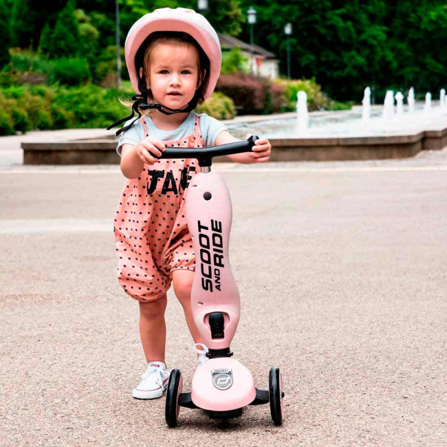 Самокаты - Самокат-беговел Scoot&Ride Highwaykick 1 розовый (SR-160629-ROSE)#4