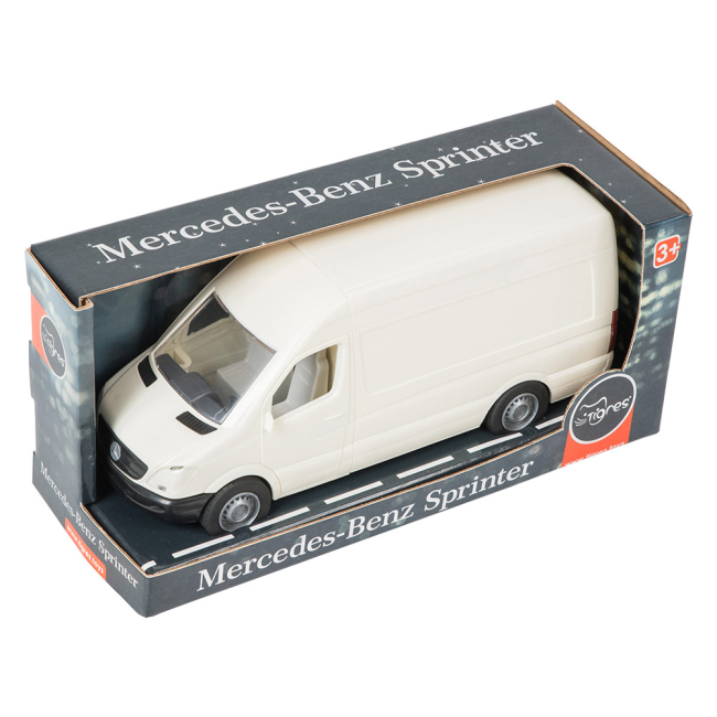Транспорт і спецтехніка - Машинка Tigres Mercedes-Benz Sprinter Вантажівка біла (39651)#2