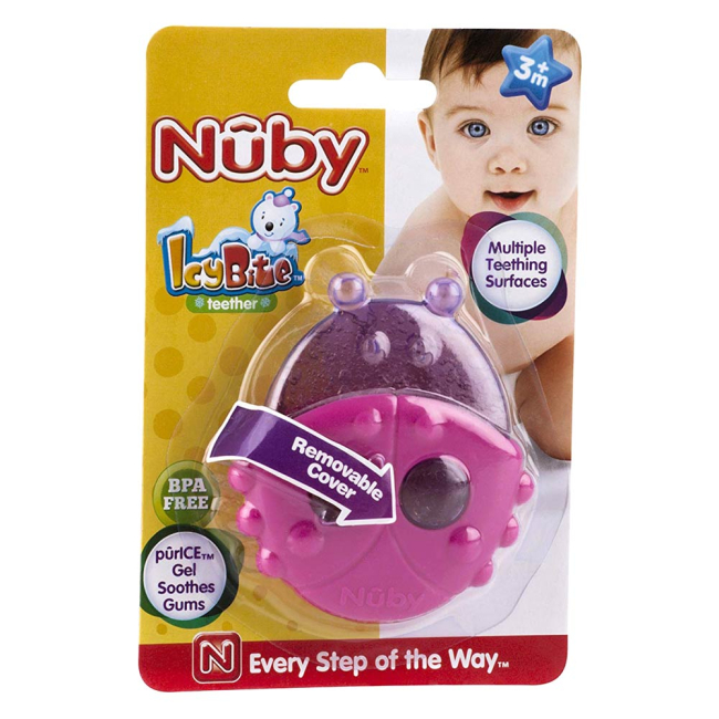 Погремушки, прорезыватели - Прорезыватель с термогелем Nuby Зверюшки ассортимент (647)#2