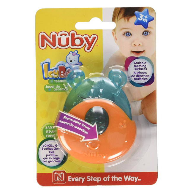 Погремушки, прорезыватели - Прорезыватель Nuby Зверюшки Мишка (647/1)#2