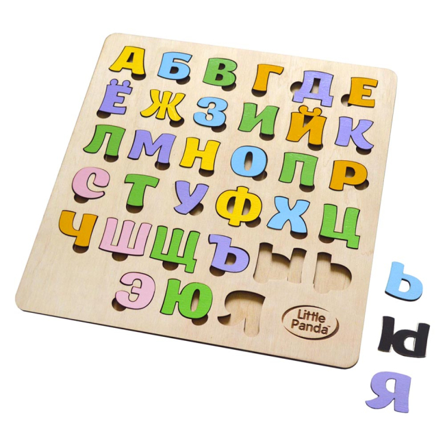 Розвивальні іграшки - Сортер Little Panda Російський алфавіт магнітний (10-544104)#2