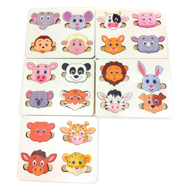 Розвивальні іграшки - Дорожній сортер Little Panda Веселі мордочки (4823720032382)#2