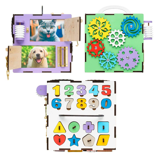 Розвивальні іграшки - Розвивальна іграшка Little Panda Бізікуб lite (10-544113)#3