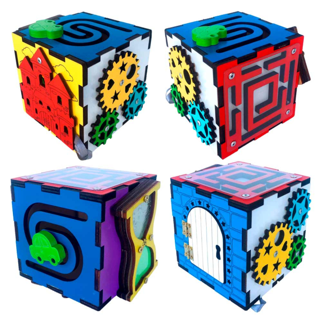 Розвивальні іграшки - Розвивальна іграшка Little Panda Бізікуб із драконом 10 см (10-544114)#3