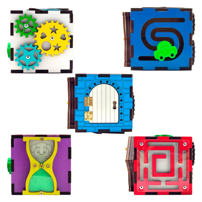 Розвивальні іграшки - Розвивальна іграшка Little Panda Бізікуб із білкою 10 см (10-544115)#2