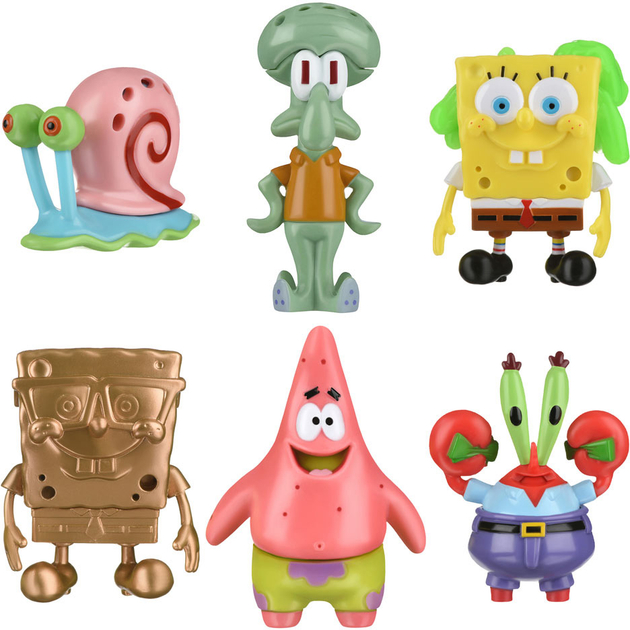 Фигурки персонажей - Игровой набор SpongeBob Slime cube сюрприз (EU690200)#2