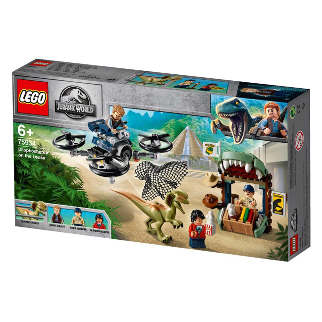 Конструкторы LEGO - Конструктор LEGO Jurassic world Дилофозавр на воле (75934)#4