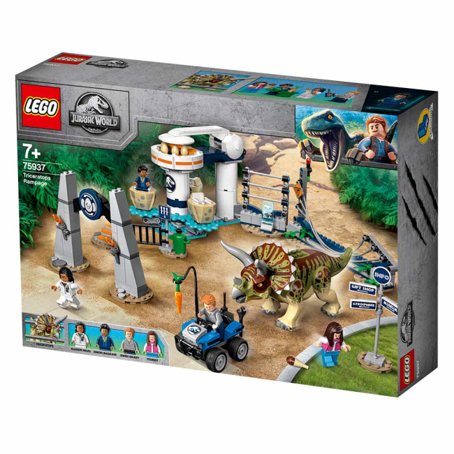 Конструкторы LEGO - Конструктор LEGO Jurassic world Ярость трицератопса (75937)#4