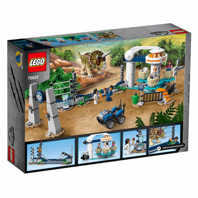 Конструкторы LEGO - Конструктор LEGO Jurassic world Ярость трицератопса (75937)#5